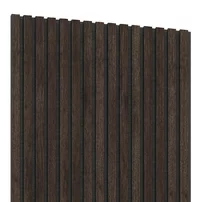Panou riflaj decorativ/acustic Lameo 3D castan (fetru negru) 60x60 cm