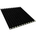 Panou riflaj decorativ/acustic Lameo 3D negru mat (fetru negru) 60x60 cm picture - 1