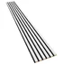 Panou riflaj decorativ/acustic Lameo Mini alb mat (HDF negru) 30x275 cm picture - 1