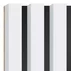 Panou riflaj decorativ/acustic Lameo Mini alb mat (HDF negru) 30x275 cm picture - 4