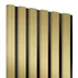Panou riflaj decorativ/acustic Lameo Mini auriu (HDF negru) 30x275 cm picture - 3