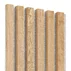 Panou riflaj decorativ/acustic Lameo Mini furnir de stejar brut (fetru bej) 30x270 cm picture - 2
