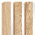 Panou riflaj decorativ/acustic Lameo Mini furnir de stejar brut (HDF alb) 30x270 cm picture - 4