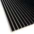 Panou riflaj decorativ/acustic Lameo Mini negru mat (fetru bej) 30x275 cm picture - 2
