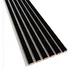 Panou riflaj decorativ/acustic Lameo Mini negru mat (fetru bej) 30x275 cm picture - 3