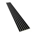 Panou riflaj decorativ/acustic Lameo Mini negru mat (fetru bej) 30x275 cm picture - 6