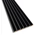 Panou riflaj decorativ/acustic Lameo Mini negru mat (fetru gri) 30x275 cm picture - 2