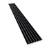 Panou riflaj decorativ/acustic Lameo Mini negru mat (fetru gri) 30x275 cm picture - 3