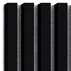 Panou riflaj decorativ/acustic Lameo Mini negru mat (fetru gri) 30x275 cm picture - 6