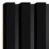 Panou riflaj decorativ/acustic Lameo Mini negru mat (HDF negru) 30x275 cm picture - 3