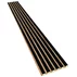 Panou riflaj decorativ/acustic Lameo Mini negru mat (HDF stejar) 30x275 cm picture - 1