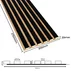 Panou riflaj decorativ/acustic Lameo Mini negru mat (HDF stejar) 30x275 cm picture - 2