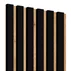 Panou riflaj decorativ/acustic Lameo Mini negru mat (HDF stejar) 30x275 cm picture - 3