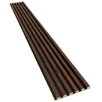 Panou riflaj decorativ/acustic Lameo Mini nuc (HDF negru) 30x275 cm