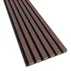 Panou riflaj decorativ/acustic Lameo Mini roz pudra (fetru negru) 30x275 cm picture - 1