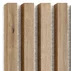 Panou riflaj decorativ/acustic Lameo Mini stejar artizanal (fetru bej) 30x275 cm picture - 2