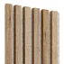 Panou riflaj decorativ/acustic Lameo Mini stejar artizanal (fetru bej) 30x275 cm picture - 3