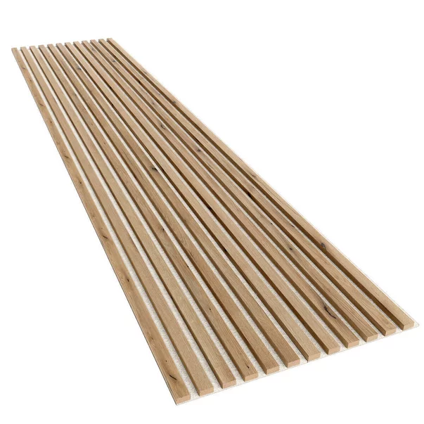 Panou riflaj decorativ/acustic Lameo Mini stejar artizanal (fetru bej) 30x275 cm picture - 4