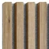 Panou riflaj decorativ/acustic Lameo Mini stejar artizanal (fetru gri) 30x275 cm picture - 6
