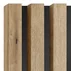 Panou riflaj decorativ/acustic Lameo Mini stejar artizanal (HDF negru) 30x275 cm picture - 4