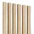 Panou riflaj decorativ/acustic Lameo Mini stejar sonoma (HDF alb) 30x275 cm picture - 2