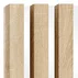Panou riflaj decorativ/acustic Lameo Mini stejar sonoma (HDF alb) 30x275 cm picture - 3