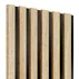 Panou riflaj decorativ/acustic Lameo Mini stejar sonoma (HDF negru) 30x275 cm picture - 3