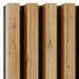 Panou riflaj decorativ/acustic Lameo Mini stejar votiv (fetru negru) 30x275 cm picture - 6