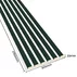 Panou riflaj decorativ/acustic Lameo Mini sticla verde (HDF alb) 30x275 cm picture - 2