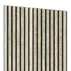 Panou riflaj decorativ/acustic Lameo stejar alb (fetru negru) 60x240 cm picture - 2