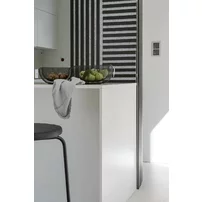 Panou riflaj Marbet Woodline gri/negru mat 30x30 cm