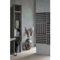 Panou riflaj Marbet Woodline gri/stejar inchis 30x30 cm
