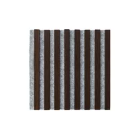 Panou riflaj Marbet Woodline gri/stejar inchis 40x40 cm