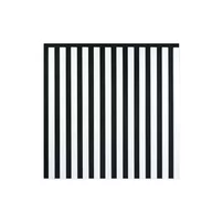 Panou riflaj Marbet Woodline negru/alb FM 60x60 cm