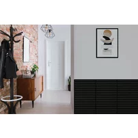 Panou riflaj Marbet Woodline negru mat FM 60x60 cm