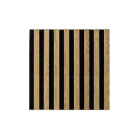 Panou riflaj Marbet Woodline negru/stejar deschis FM 40x40 cm