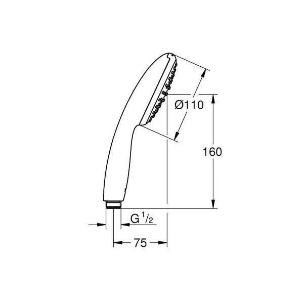 Para de dus Grohe Tempesta Cube 110 cu 1 functie picture - 6