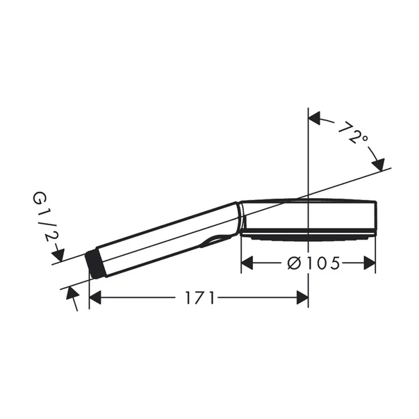 Para de dus Hansgrohe Pulsify Select S 105 Relaxation EcoSmart negru mat 3 functii picture - 5