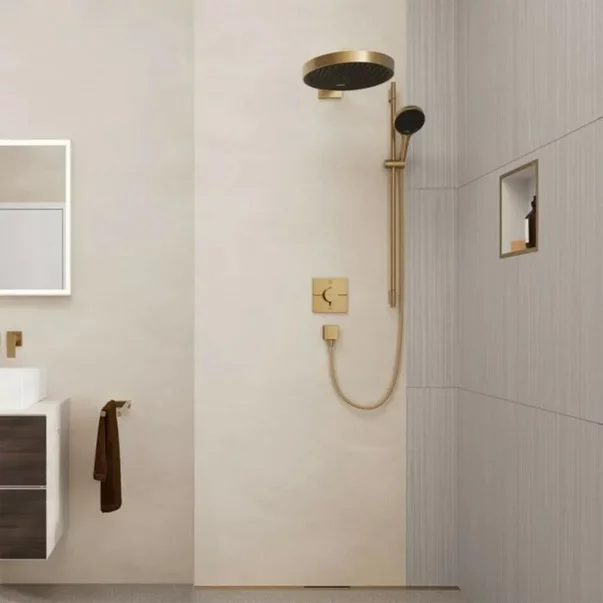 Para de dus Hansgrohe Rainfinity 130 finisaj bronz periat 3 functii picture - 2
