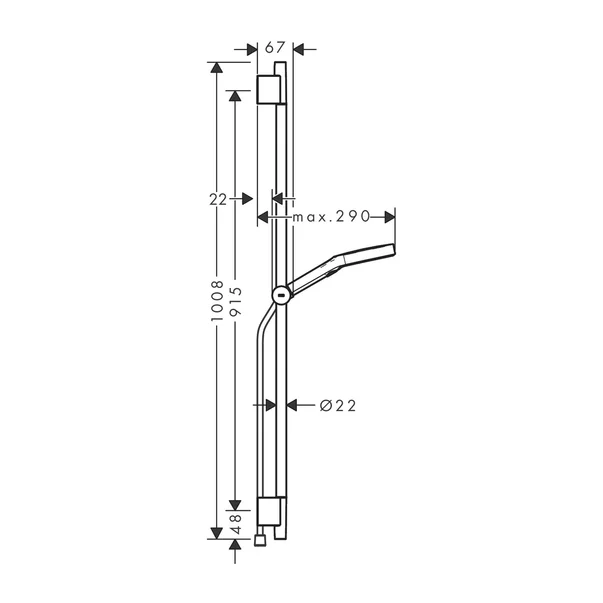 Para de dus Hansgrohe Rainfinity 130 finisaj bronz periat 3 functii picture - 3