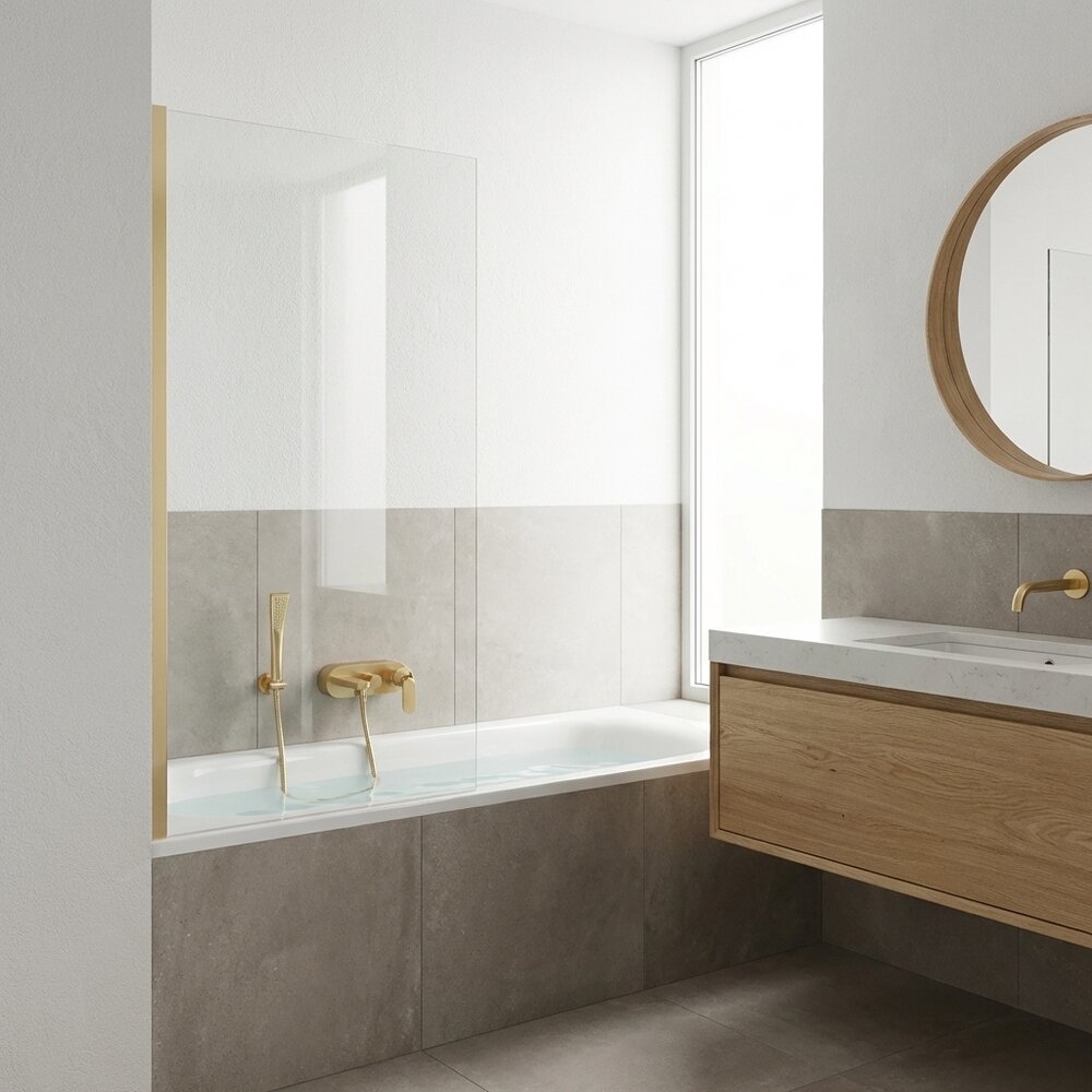 Paravan de cada auriu periat Rune Syn 70x140 cm