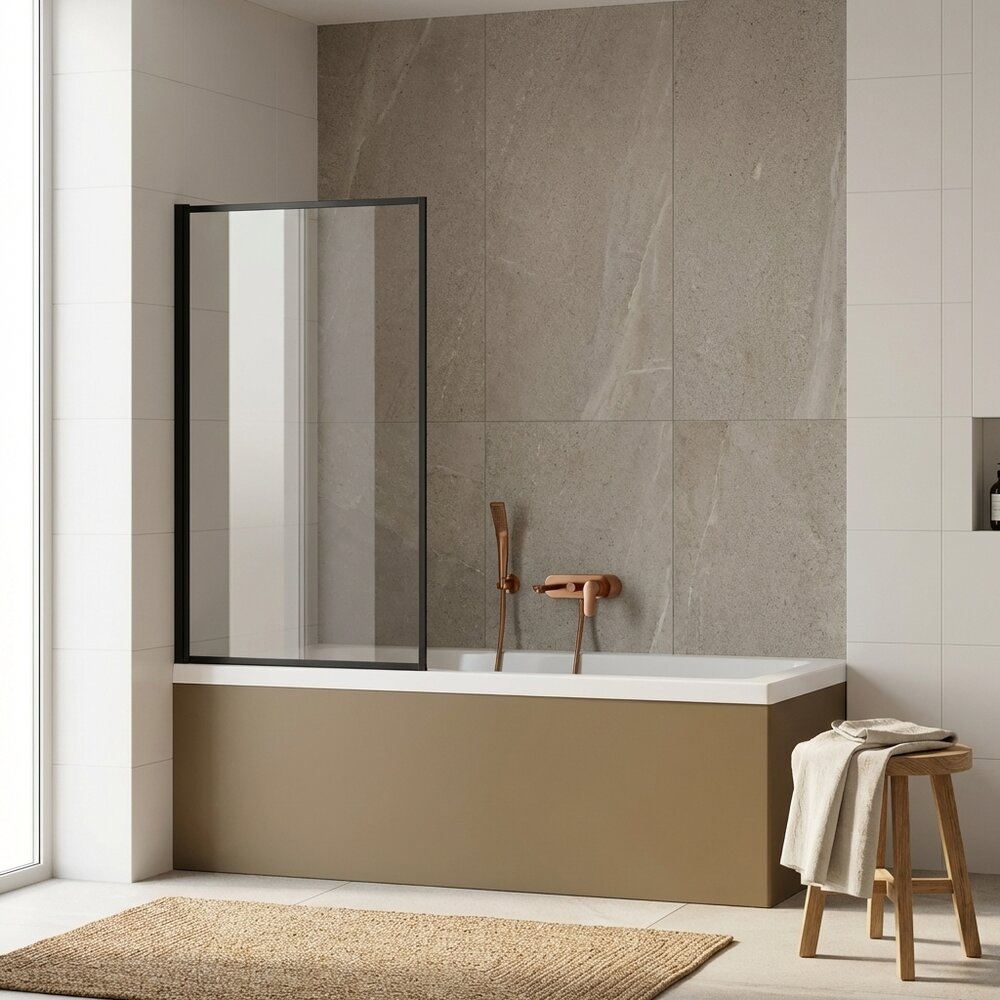Paravan de cada negru Rune Borr 80x140 cm
