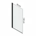 Paravan de cada negru Rune Syn 70x150 cm picture - 4