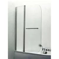 Paravan de cada pivotant Inter Ceramic 100x140 cm sticla 5 mm profil crom lucios-opac stanga