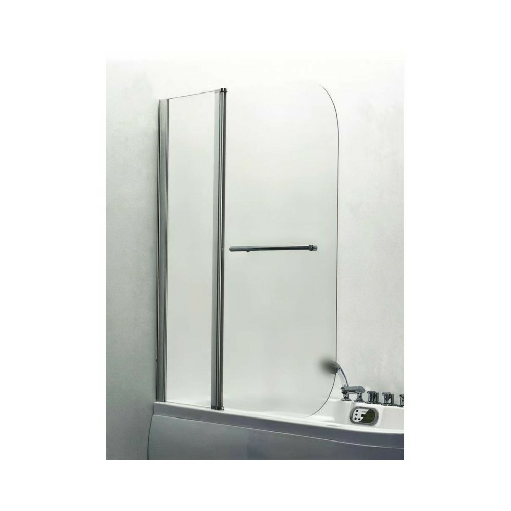 Paravan de cada pivotant Inter Ceramic 100x140 cm sticla 5 mm profil crom lucios-opac stanga