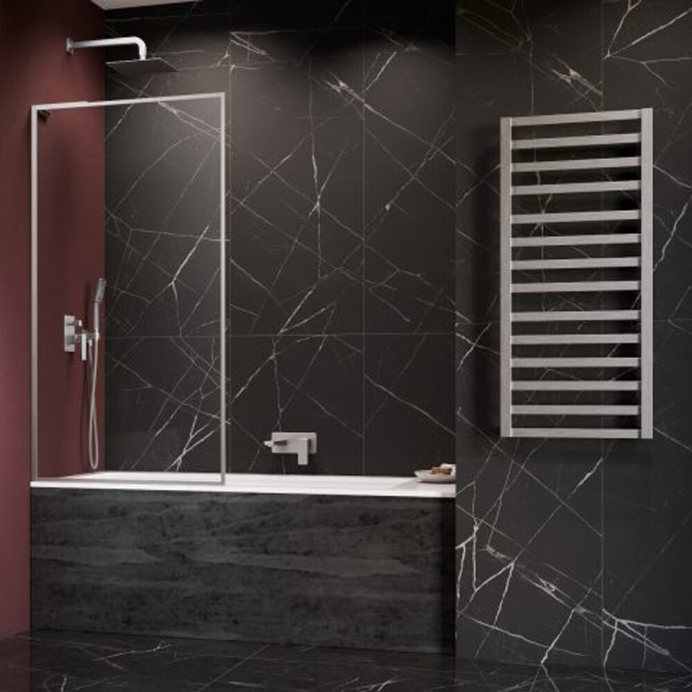 Paravan de cada Radaway Modo F SL PNJ II nichel periat-transparent 100x150 cm sticla 8 mm stanga