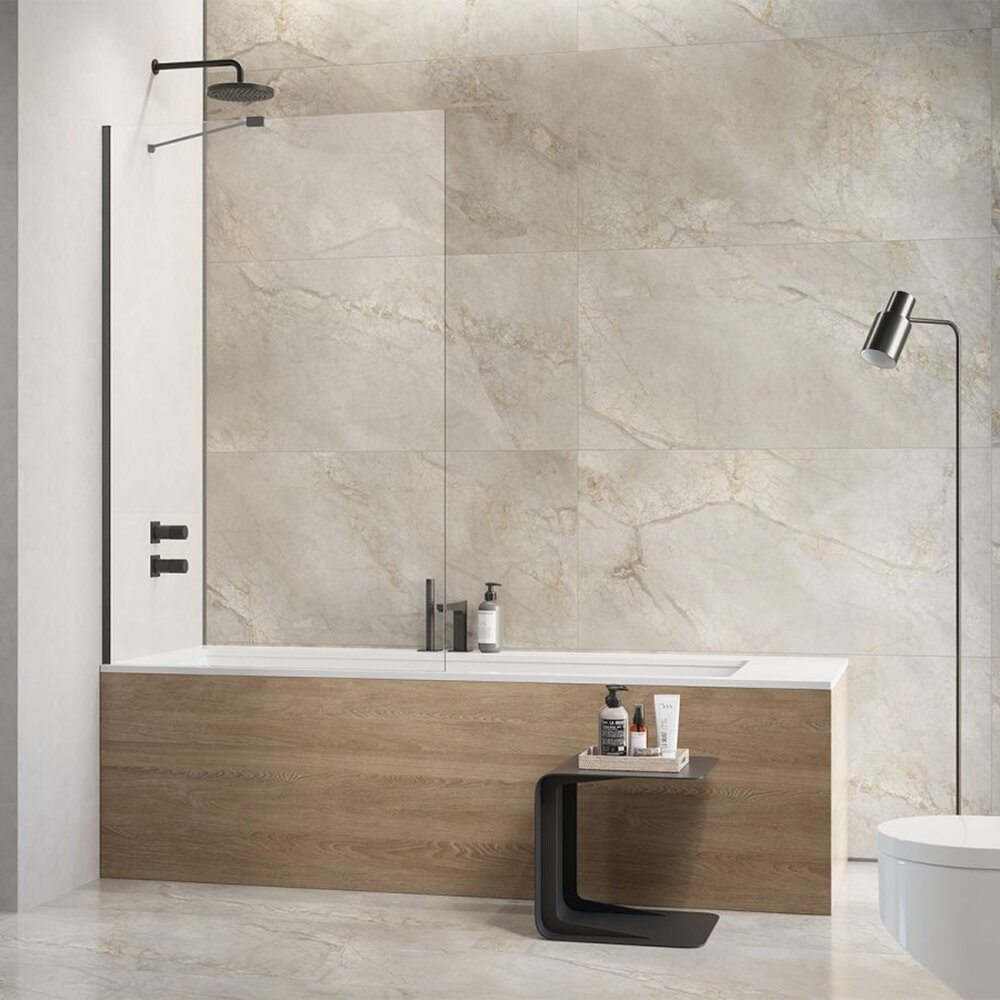 Paravan de cada Radaway Modo New PNJ II GunMetal periat-transparent 100x150 cm sticla 8 mm
