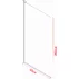 Paravan de dus mobil tip Walk-In Inter Ceramic crom lucios - sticla opaca 40x200 cm picture - 3