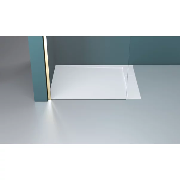 Paravan de dus tip Walk-in auriu periat Rune Syn 90x200 cm picture - 2