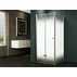 Paravan de dus tip Walk-In Inter Ceramic profil alb mat 90x200 cm sticla partial opaca picture - 2